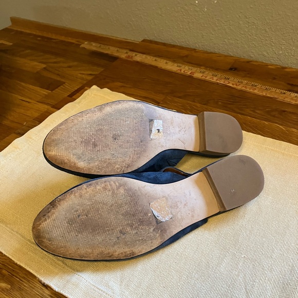 Madewell Blue Suede Loafers Slip-Ons - Picture 7 of 10